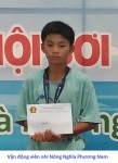 Vận động viên Nông nghĩa Phương Nam đạt huy chương vàng tại giải bơi “Đường đua xanh” toàn quốc năm 2017.